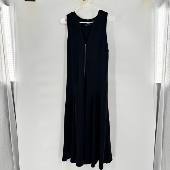 Anthropologie Maeve Black Sleeveless V-Neck Sheath Maxi Dress M - Picture 7 of 8